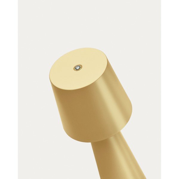 Kuldne metallist dimmerdatav LED-lauavalgusti (kõrgus 25 cm) Arenys - Kave Home-image-3