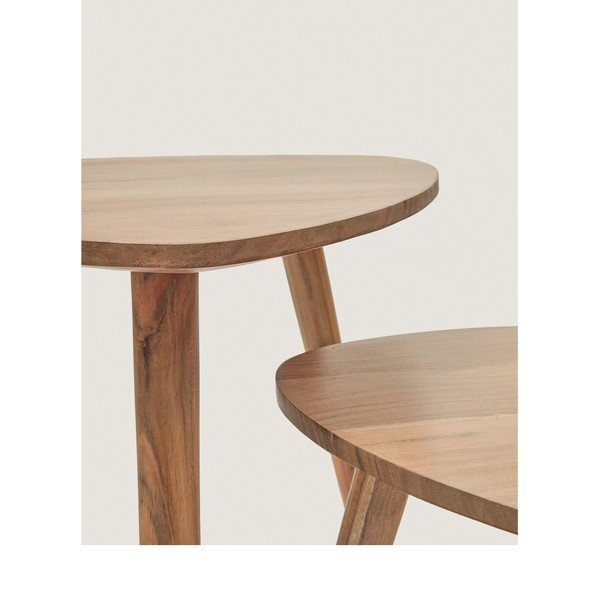 Akaatsiapuidust abilauad 2tk komplektis 60x61 cm Duvani - Kave Home-image-4