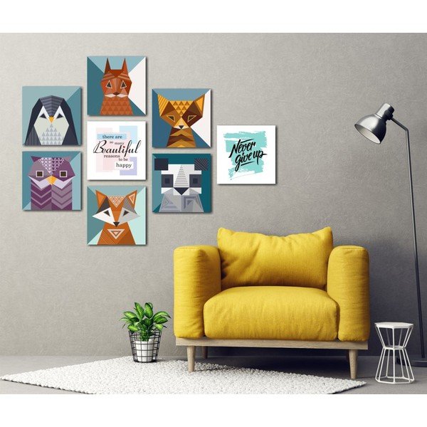 8 maalist koosnev komplekt Loomad - Insigne-image-1