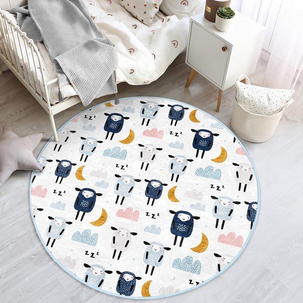 Valge laste vaip ø 120 cm Comfort - Mila Home-image-4