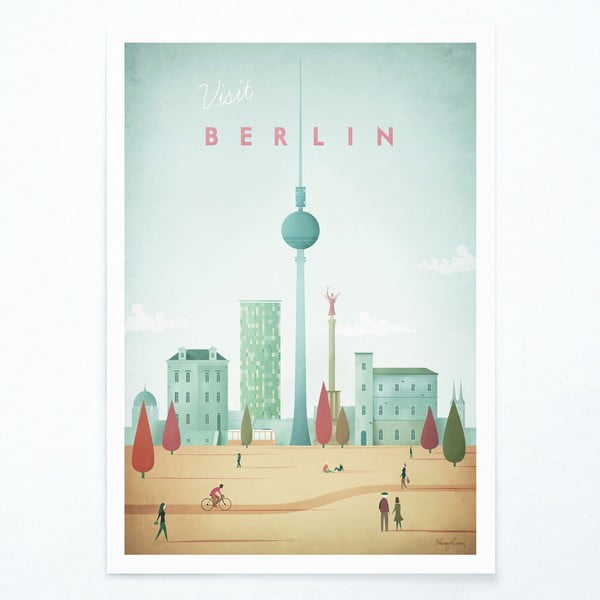 Plakat , A3 Berlin - Travelposter