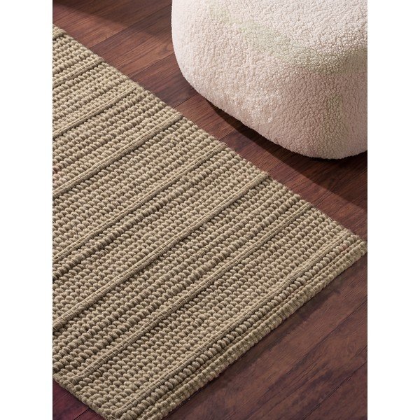 Beež käsitsi kootud villane jooksja 80x250 cm Camden Parker - Ted Baker-image-2