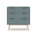 Hallikasroheline kummut 80x83x40 cm Pisco – Marckeric
