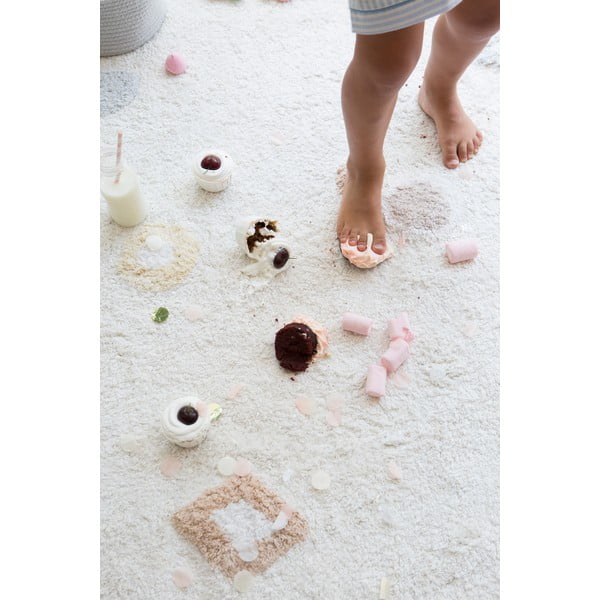 Kreem pestav käsitsi kootud puuvillane laste vaip 140x200 cm Kim - Lorena Canals-image-4