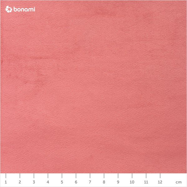 Korallroosa sametist pouf , ⌀ 60 cm Doria - Actona-image-4