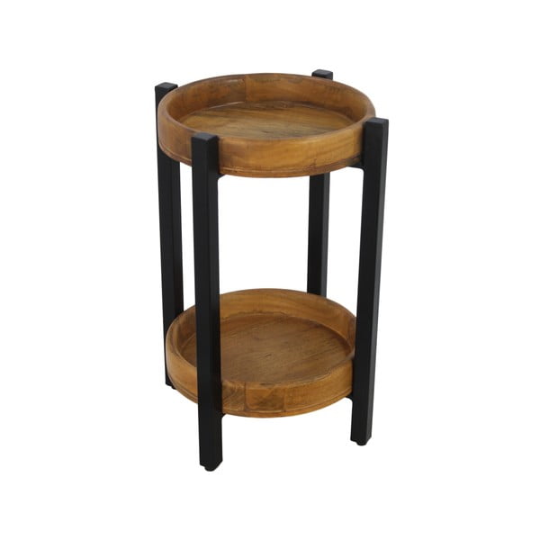 Odkládací stolek z neopracovaného mangového dřeva HSM collection Ediash, Ø 35 cm