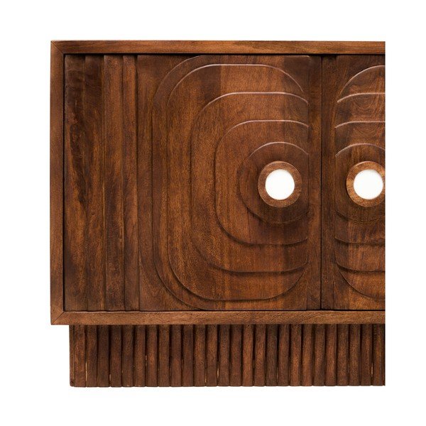 Mangopuidust kummut tumedas naturaalses värvitoonis 40x75x116 cm Sangar - Premier Housewares-image-4