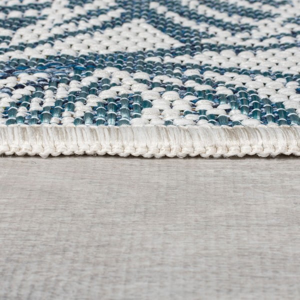 Roheline-sinine sise- ja välisvaip 200x290 cm Bella Leaf - Flair Rugs-image-4