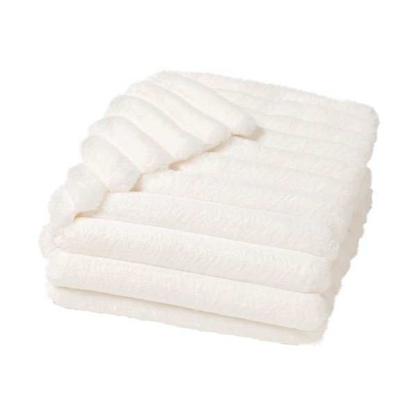 Kreem mikroplüüsist tekk 180x220 cm Boudoir - douceur d'intérieur