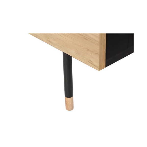 Must tammespooniga madal kummut 130x87 cm Jugend - Woodman-image-3