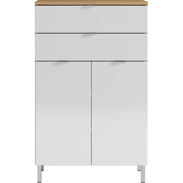 Valge kõrge vannitoakapp 60x97 cm Mauresa - Germania-image-2