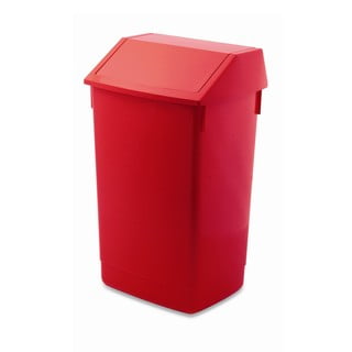 Punane plastikust prügikast sorteeritud jäätmetele 60 l – Addis