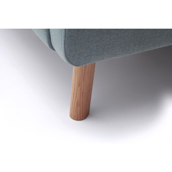 Sinakashall polsterdatud kaheinimesevoodi, millel on panipaik ja voodipõhi 140x200 cm Mattis - Meise Möbel-image-3