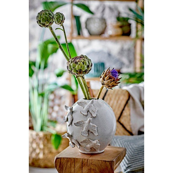 Kreem kivikeraamikast vaas (kõrgus 25 cm) Abira - Bloomingville-image-2