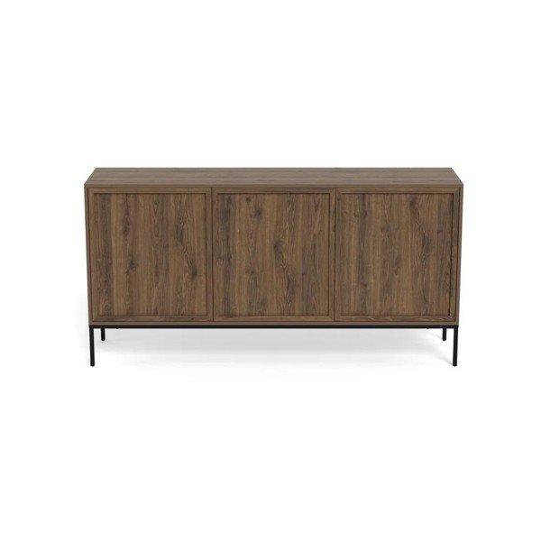 Tumeda naturaalse tammepuust kummut 158x80x40 cm Palmdale - Actona-image-2