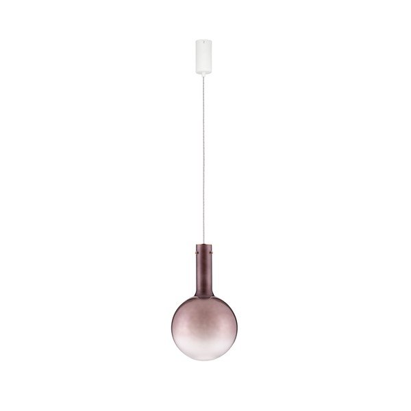 Pruunist klaasist hämardatav LED-rippvalgusti ø 25 cm Nostos - Nova Luce