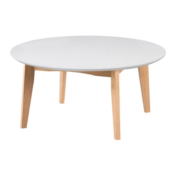 Valge ümmargune kohvilaud ø 90 cm Abin - Actona-image-1