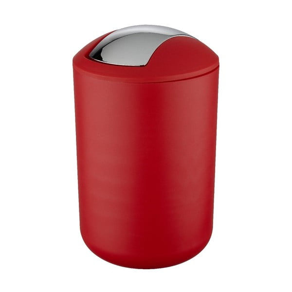 Červený odpadkový koš Wenko Swing Red L