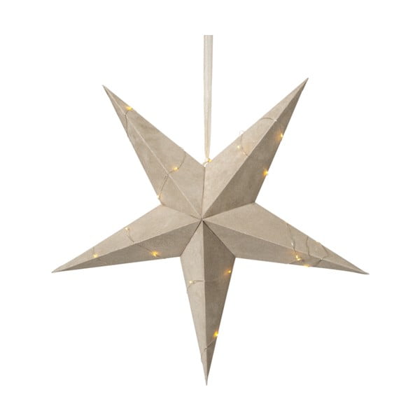 Beež jõuluvalgustuse kaunistus , ø 60 cm Velvet - Star Trading