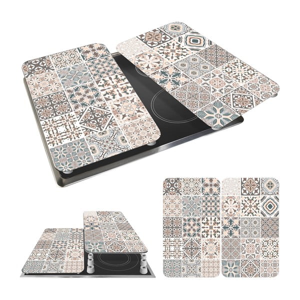 Klaasist pliidikatte komplekt 2 tk Universal tile - Wenko-image-3
