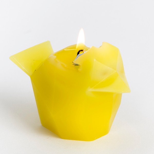 Žlutá svíčka Pyropet Bíbí-image-1