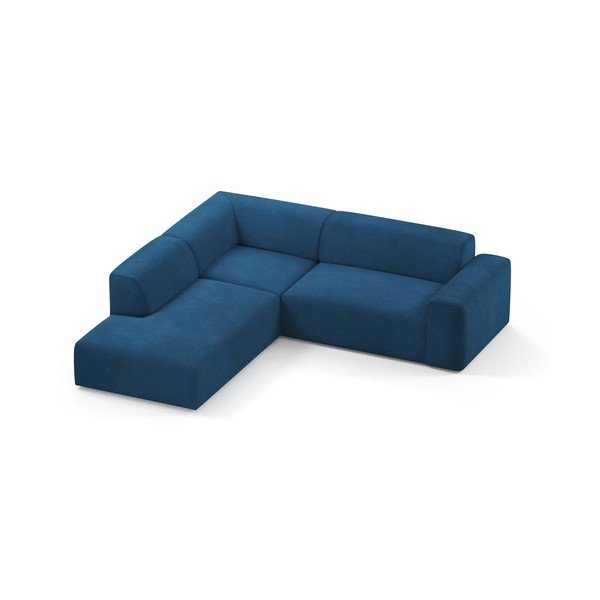 Türkiissinine corduroy nurgadiivan , 260 cm, vasakpoolne nurk Karen - Marie Claire Home-image-3