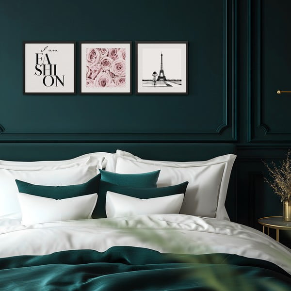 Maalid 3tk komplektis 30x40 cm Parisienne - Styler-image-1