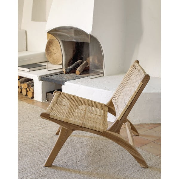 Punutud tugitool Beida - Kave Home-image-1