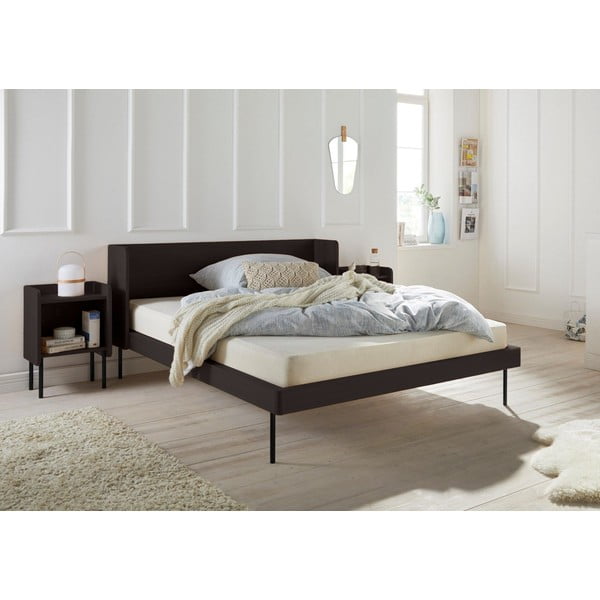 Must tammedekooriga kaheinimesevoodi 180x200 cm Wrap – Bonami Selection-image-1