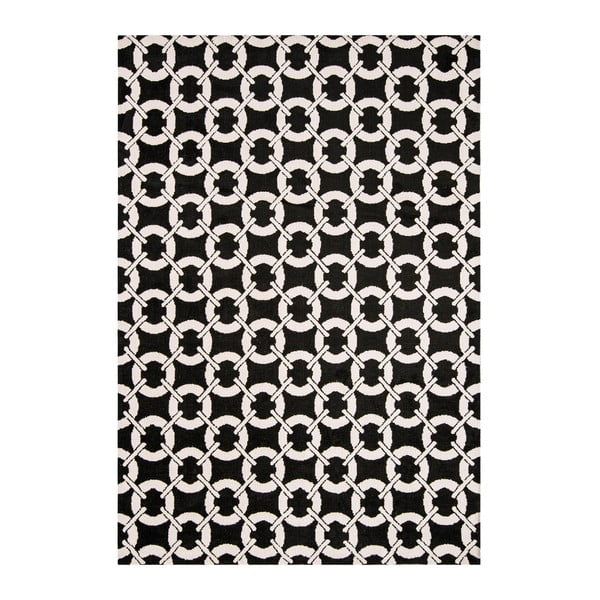 Koberec Asiatic Carpets Buckle Rug Black, 120x170 cm