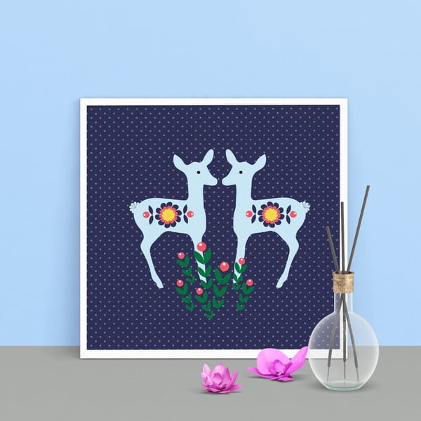 Plakát Srnky modré-image-1
