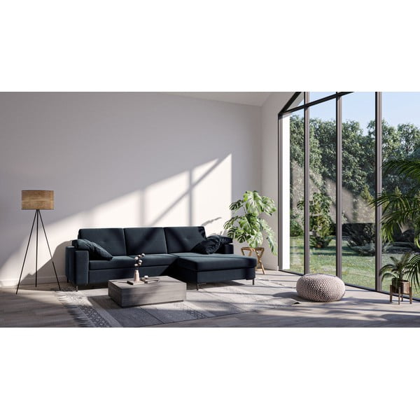 Tumesinine sametne nurgadiivan , paremas nurgas Moor - Ghado-image-3