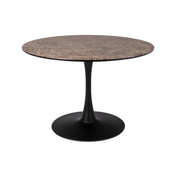 Ümmargune söögilaud marmorist pealispinnaga, ø 110 cm Maru - White Label