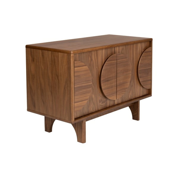 Pruun pähklipuust madal kapp 82x58 cm Groove - Zuiver-image-2