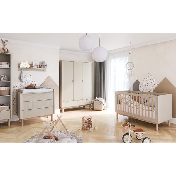 Beež madal laste kummut 100x52 cm Miloo - Pinio-image-4