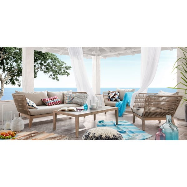 Beež kolmekohaline diivan Bellano - Kave Home-image-4