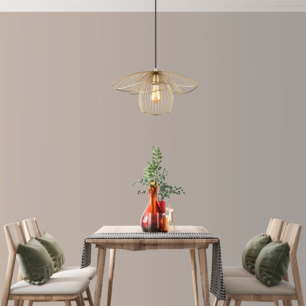 Rippvalgusti kuldset värvi , kõrgus 123 cm Root - Squid Lighting-image-2