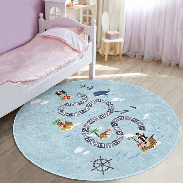 Helesinine laste vaip ø 100 cm Comfort - Mila Home-image-1