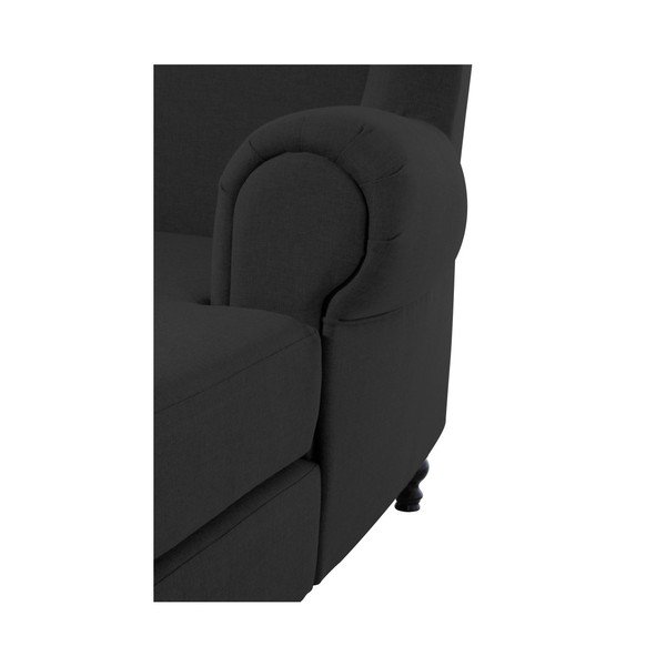 Černé křeslo ušák Max Winzer Mareille Black-image-3