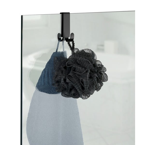 Must kahepoolne duši ukse konks Vieste - Wenko-image-1