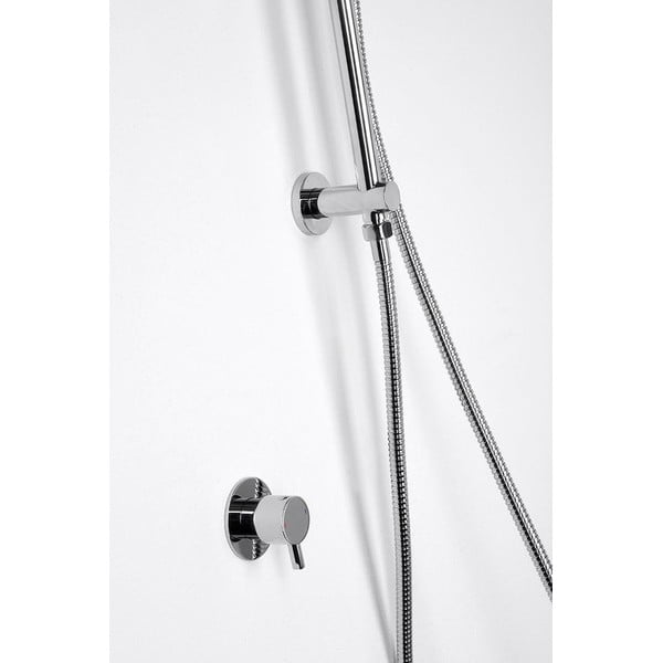 Läikiv hõbedane dušilift veeväljundiga 76 cm Daniela - Sapho-image-2