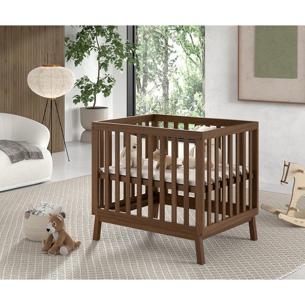 Pruun männipuidust mänguaedik 95x75 cm Sezane - Vipack-image-1