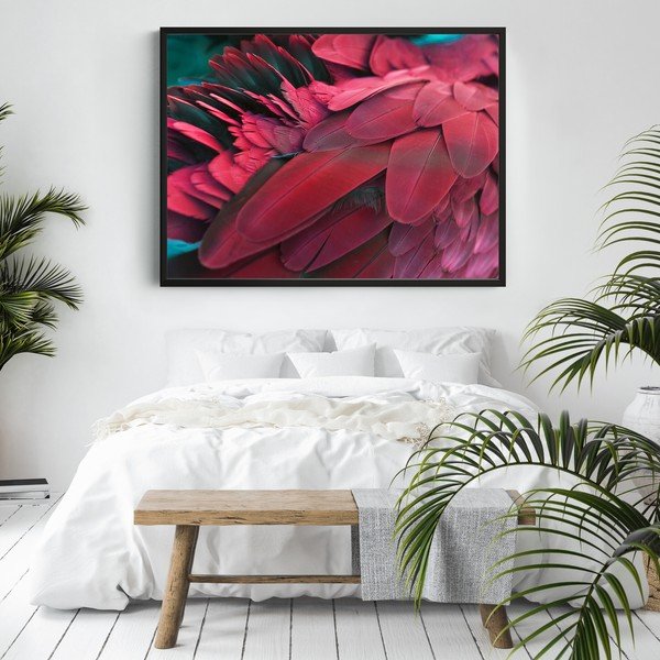 Plakat Punane, 100 x 70 cm Feathers - DecoKing-image-2
