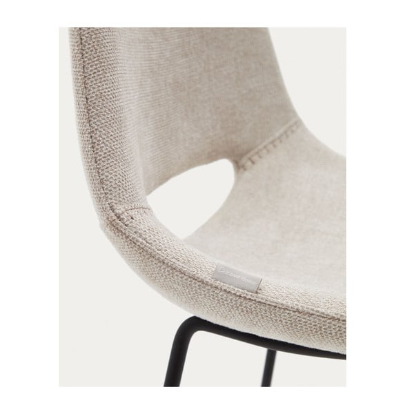 Beež baaritool (istme kõrgus 76 cm) Zahara - Kave Home-image-4