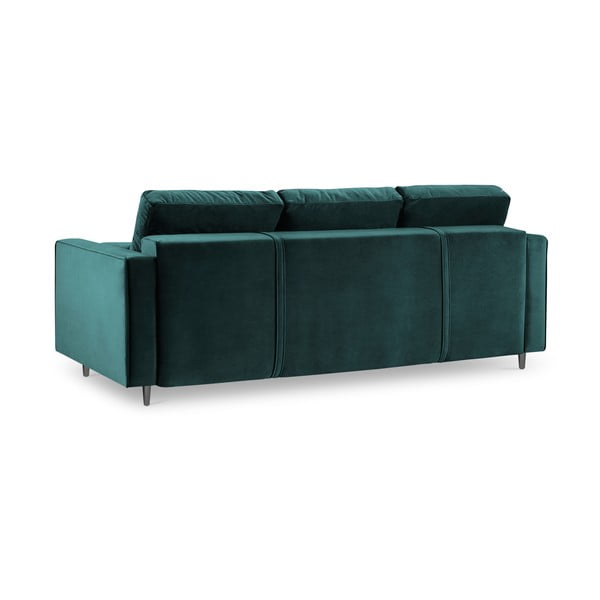 Petrooliroheline sametne diivanvoodi Santo - Milo Casa-image-4