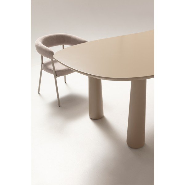 Beež kohvilaud männipuidust pealispinnaga 110x220 cm Nahia - MOME-image-4