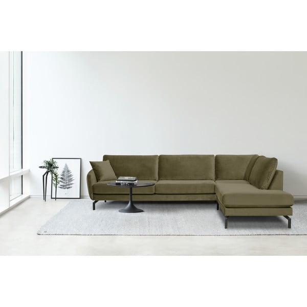 Roheline sametne nurgadiivan (paremas nurgas) Magic - Scandic-image-1