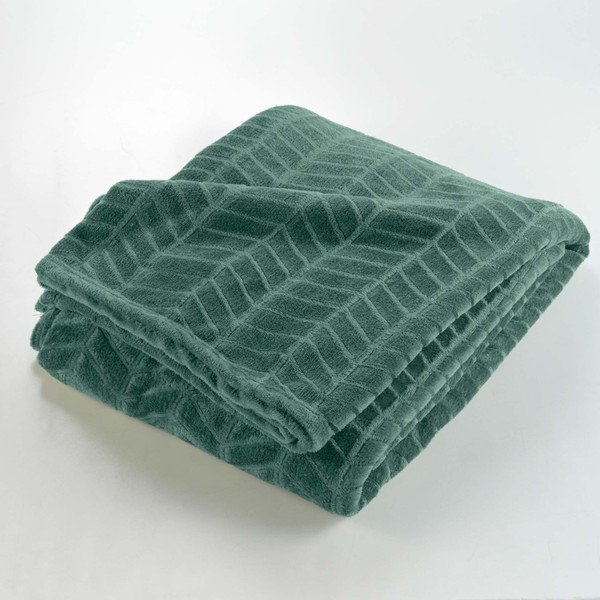 Roheline mikroflanellvoodikate 180x220 cm Arya - douceur d'intérieur-image-2