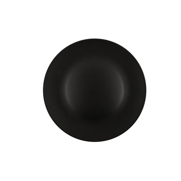 Matt mustad keraamilised taldrikud 6 tk ø 25 cm komplektis - Hermia-image-2