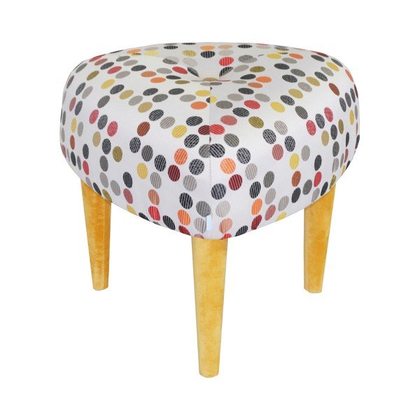 Taburetka Odo, barevné puntíky